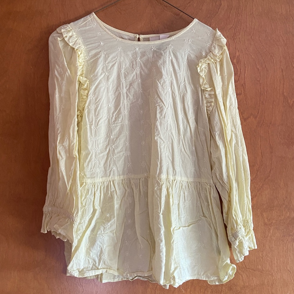 Pastel Yellow Blouse